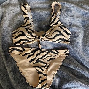 Tiger print bikini